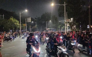 Demo Trisakti di Patung Kuda Bubar, Lalin Normal