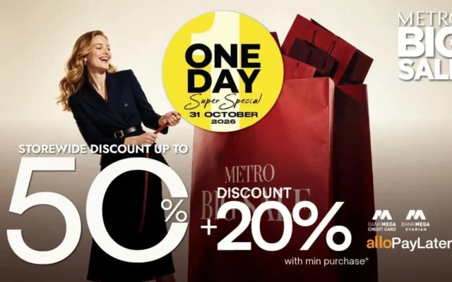 Diskon 50+20 Persen di METRO Big Sale 31 Oktober 2026