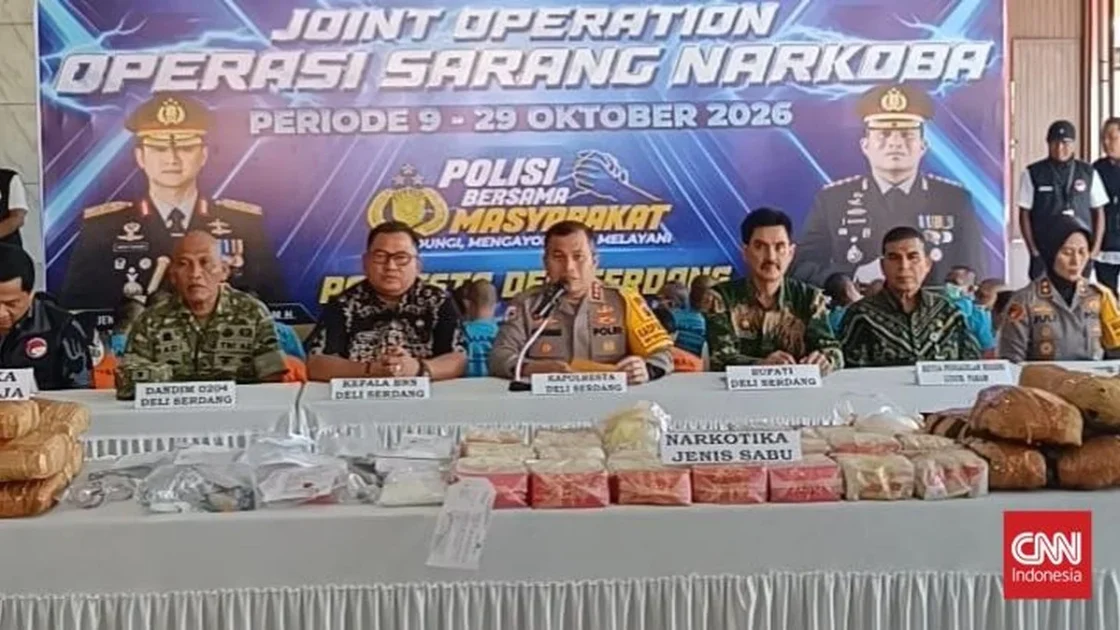 Polresta Deli Serdang Tangkap 12 Bandar Narkoba