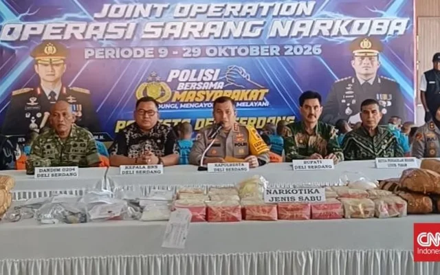 Polresta Deli Serdang Tangkap 12 Bandar Narkoba